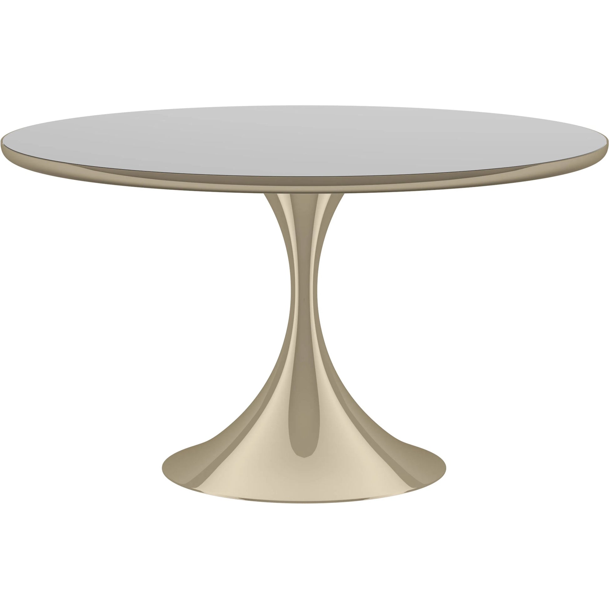 Semper 54 Round Dining Table by Caracole. Made from metal, glass in a transitional style.