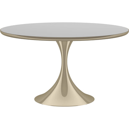 Semper 54 Round Dining Table by Caracole. Made from metal, glass in a transitional style.