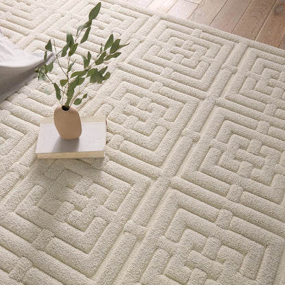 Petros PTR01 Rug by Jaipur Living in cream. Made from unique in a unique style.