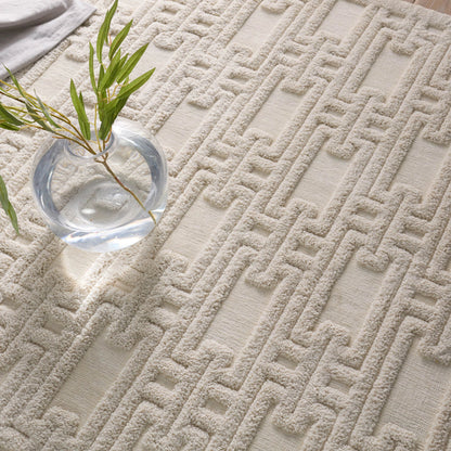 Petros PTR03 Rug by Jaipur Living in cream. Made from unique in a unique style.