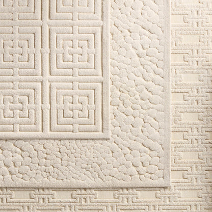 Petros PTR04 Rug by Jaipur Living in cream. Made from unique in a unique style.