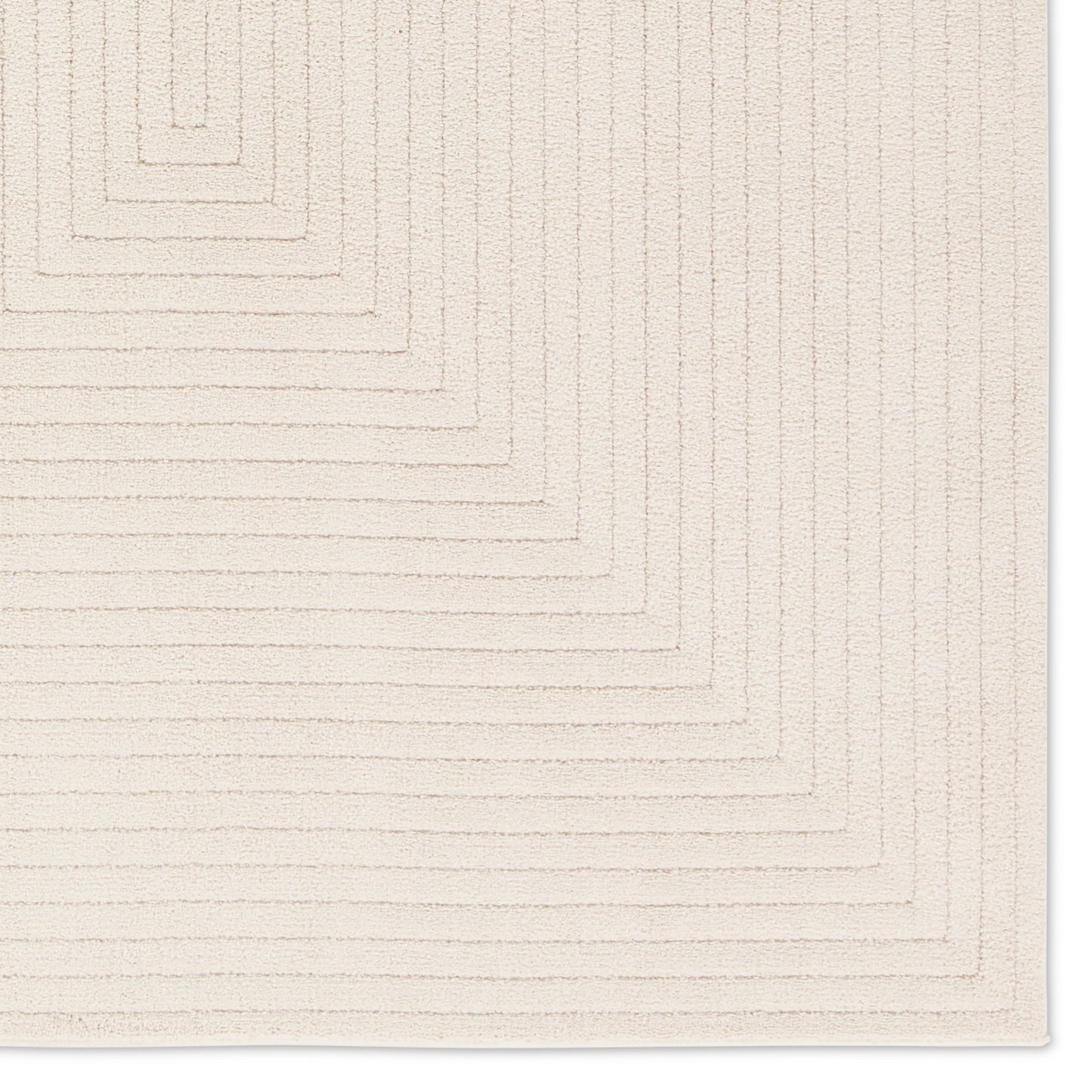 004 SI-2077654,SI-2077655,SI-2077656,SI-2077657,SI-2077658 | Closeup | Petros PTR06 Rug by Jaipur Living in cream. Made from 100% polyester in a unique style.