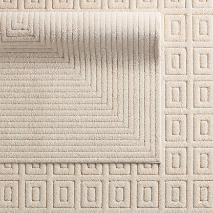 Petros PTR06 Rug by Jaipur Living in cream. Made from 100% polyester in a unique style.