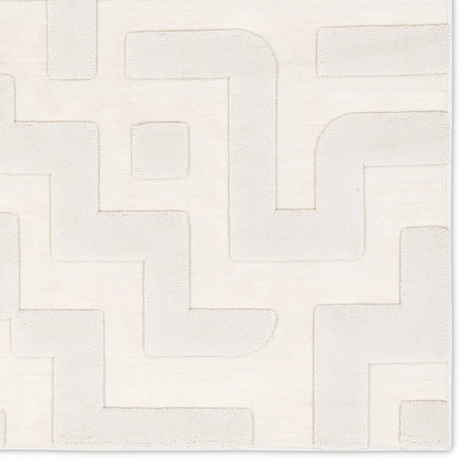 Petros PTR08 Rug by Jaipur Living in ivory. Made from 80% polyester, 20% chenille in a unique style.