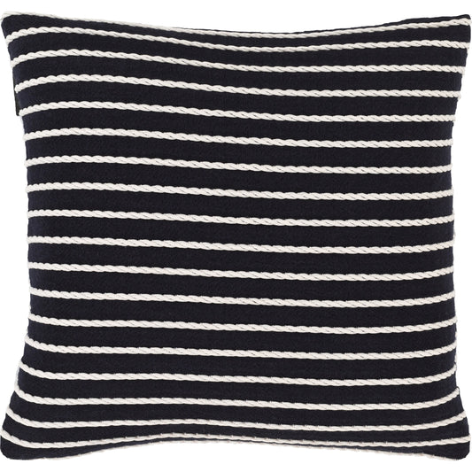 Portside Pillow - 23040 by Surya in navy, white. Made from 100% polyester in a modern style.