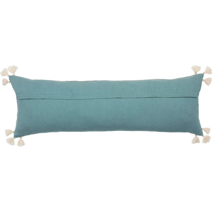 Puebla PUB18 Pillow by Jaipur Living in sky blue, cream. Made from 100% cotton in a traditional style.
