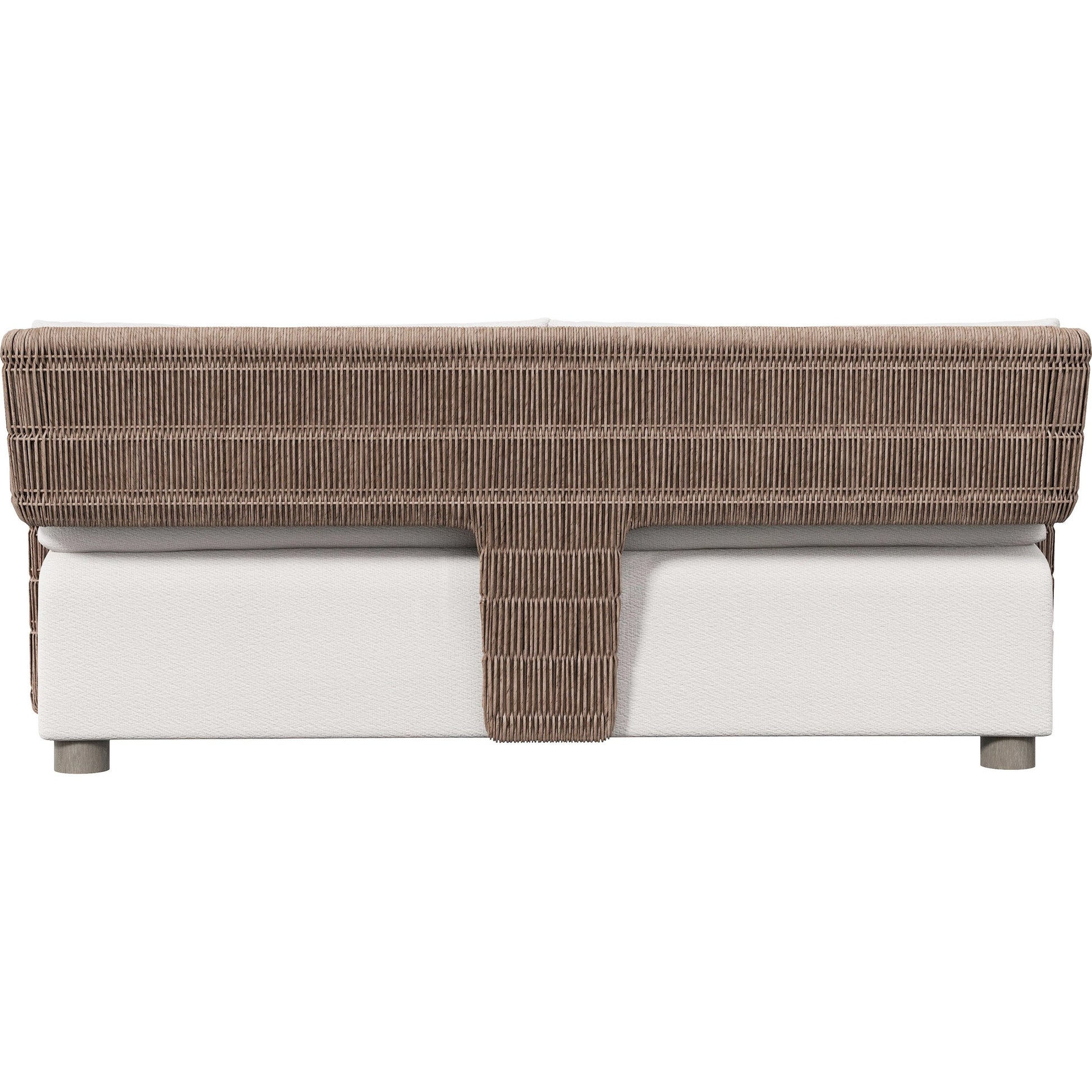 Maldives Outdoor Sofa by Bernhardt in hazelnut. Made from unique in a transitional style.