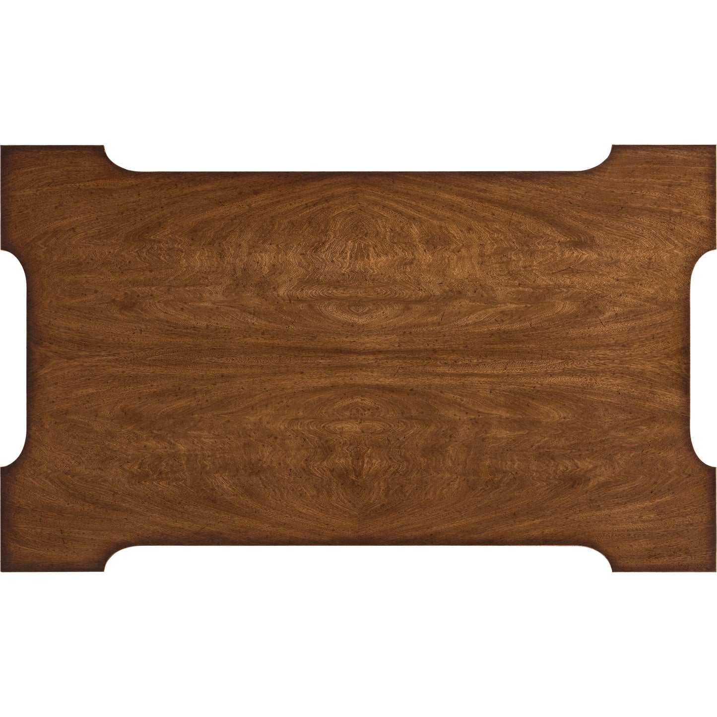 004 SI-2535724 | Additional Silo | Hattie Cocktail Table by Jonathan Charles in medium crotch walnut. Made from main cerejeira veneer in a unique style.