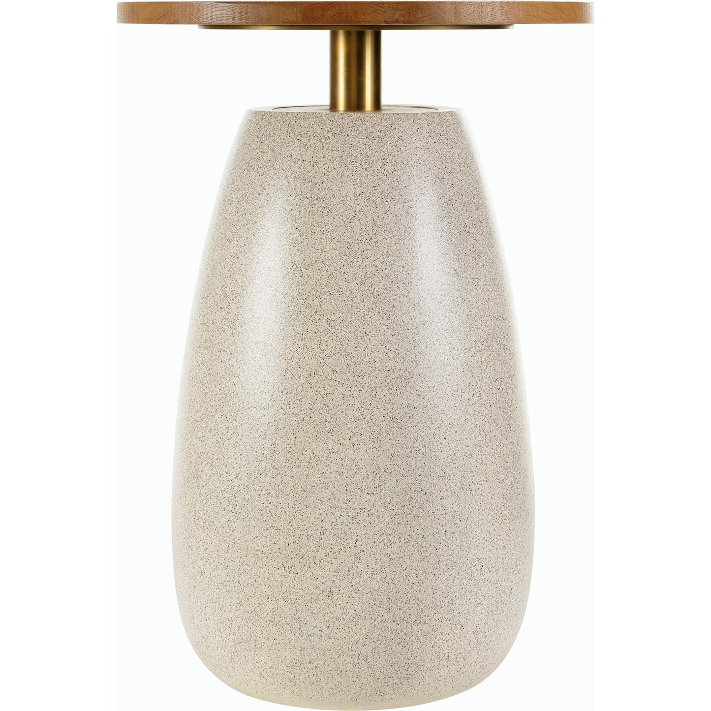 002 SI-2132478 | Additional Silo | Pupil Beige End Table by Surya in brown, beige, gold and brushed, natural. Made from top: wood veneer, base: resin, stainless steel in a modern style.