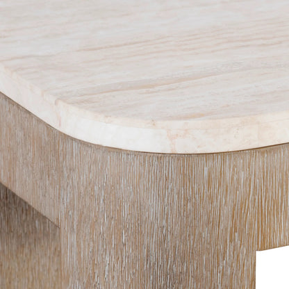 Loggia Console Table by Bernhardt in aria. Made from wood, stone in a transitional style.