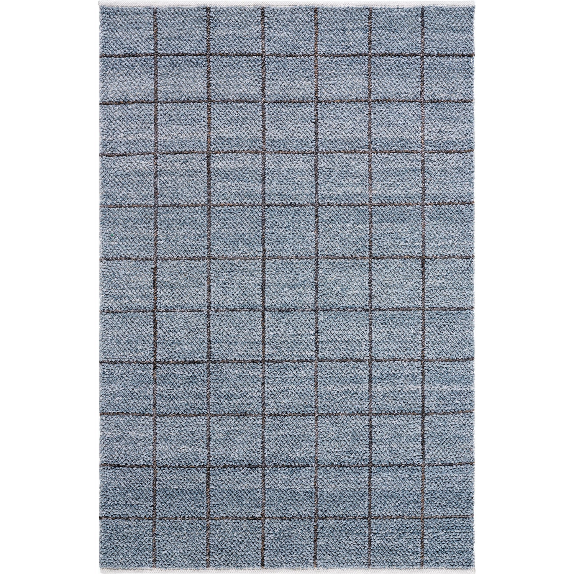 Provence Rug - 484410 by Livabliss in slate blue, medium grey, metallic - silver, pewter, charcoal, slate. Made from recycled pet yarn in a unique style.