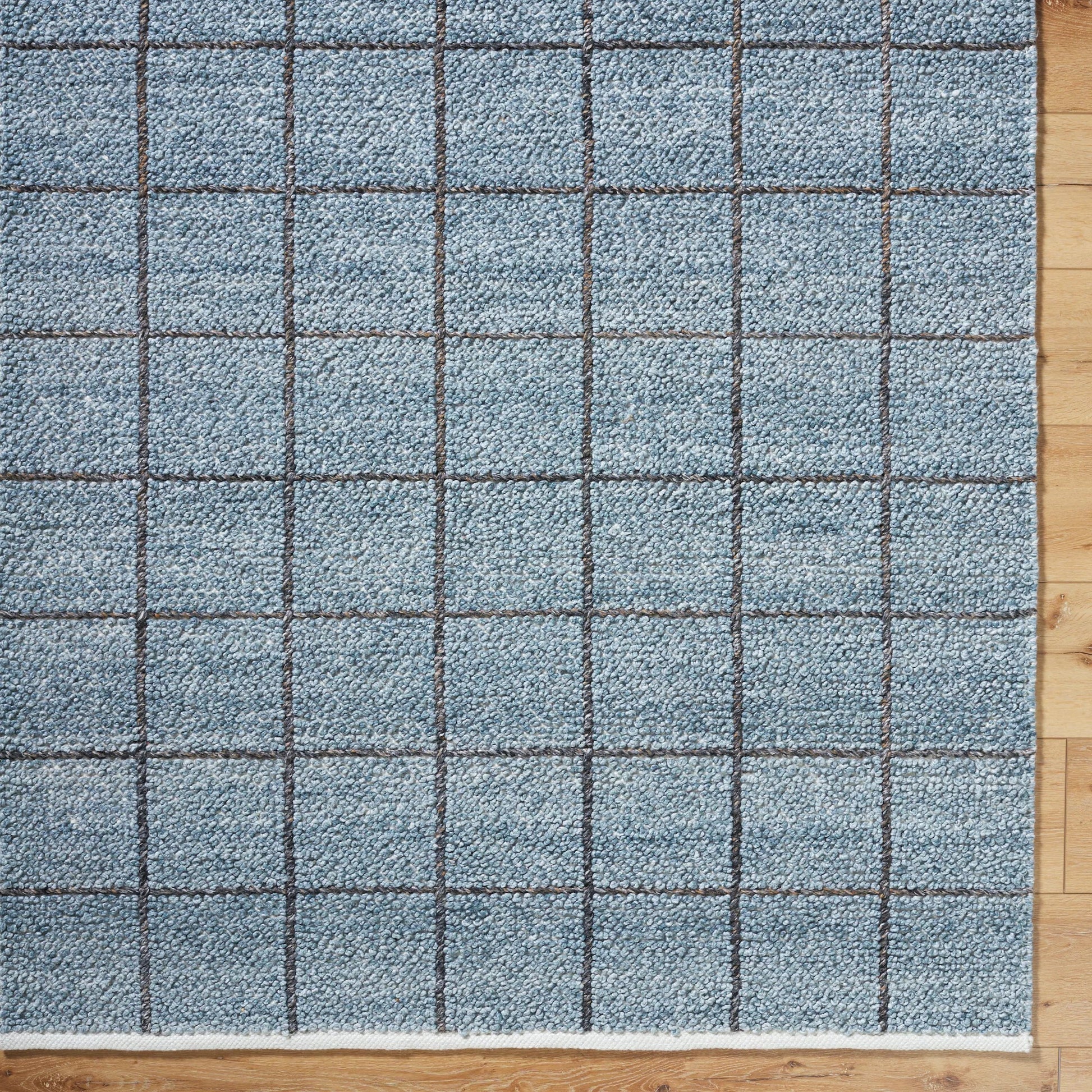 Provence Rug - 484419 by Livabliss in slate blue, charcoal, steel grey. Made from recycled pet yarn in a unique style.