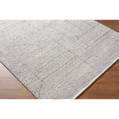 Provence PVE-2303 Indoor/Outdoor Rug by Livabliss in slate gray, charcoal, ash. Made from recycled pet yarn in a unique style.