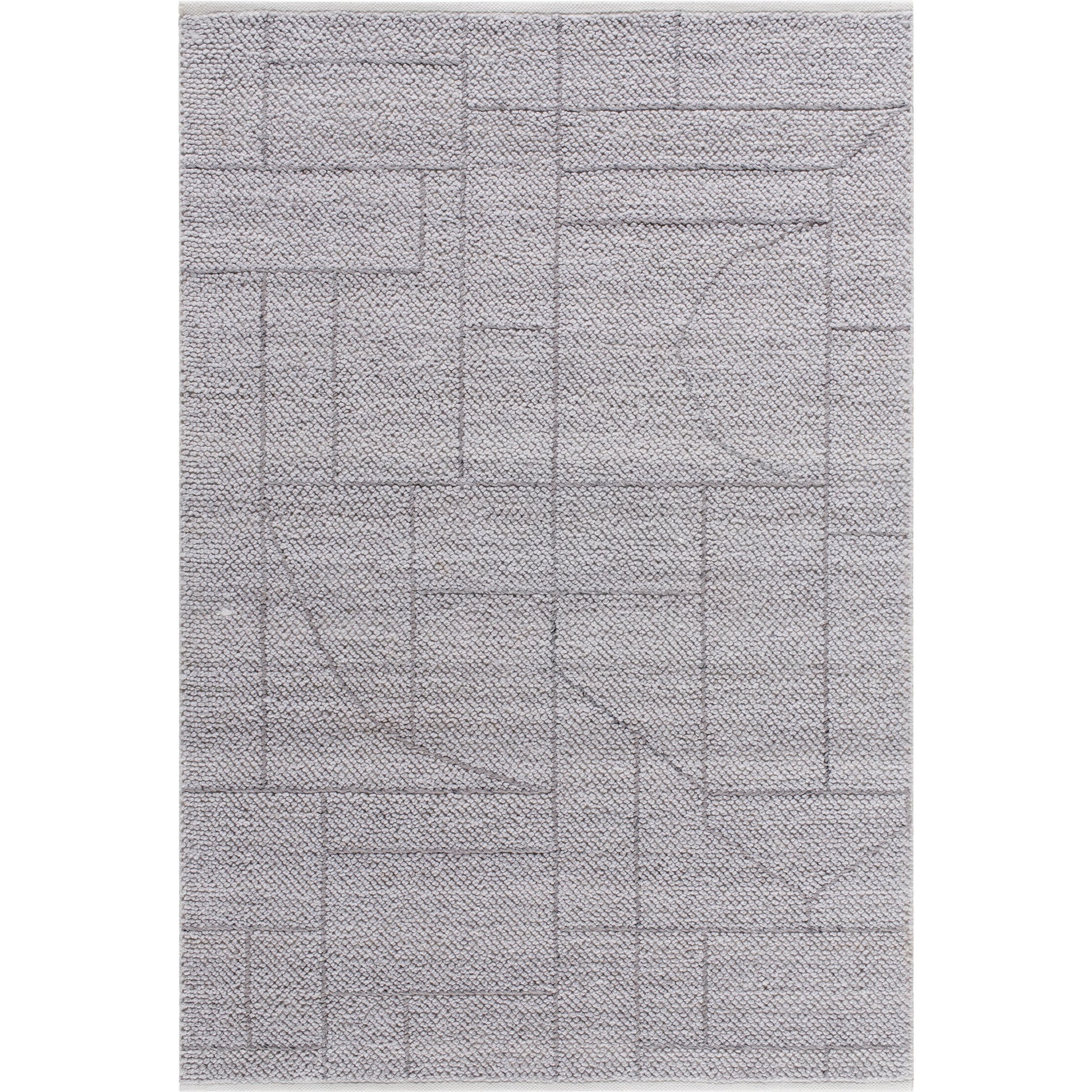 Provence Rug - 484428 by Livabliss in metallic - silver, silver, slate, grey, sage, light silver. Made from recycled pet yarn in a unique style.