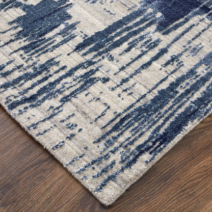 Eastfield Rug - 69AGF by Feizy in blue, ivory. Made from wool, viscose in a unique style.