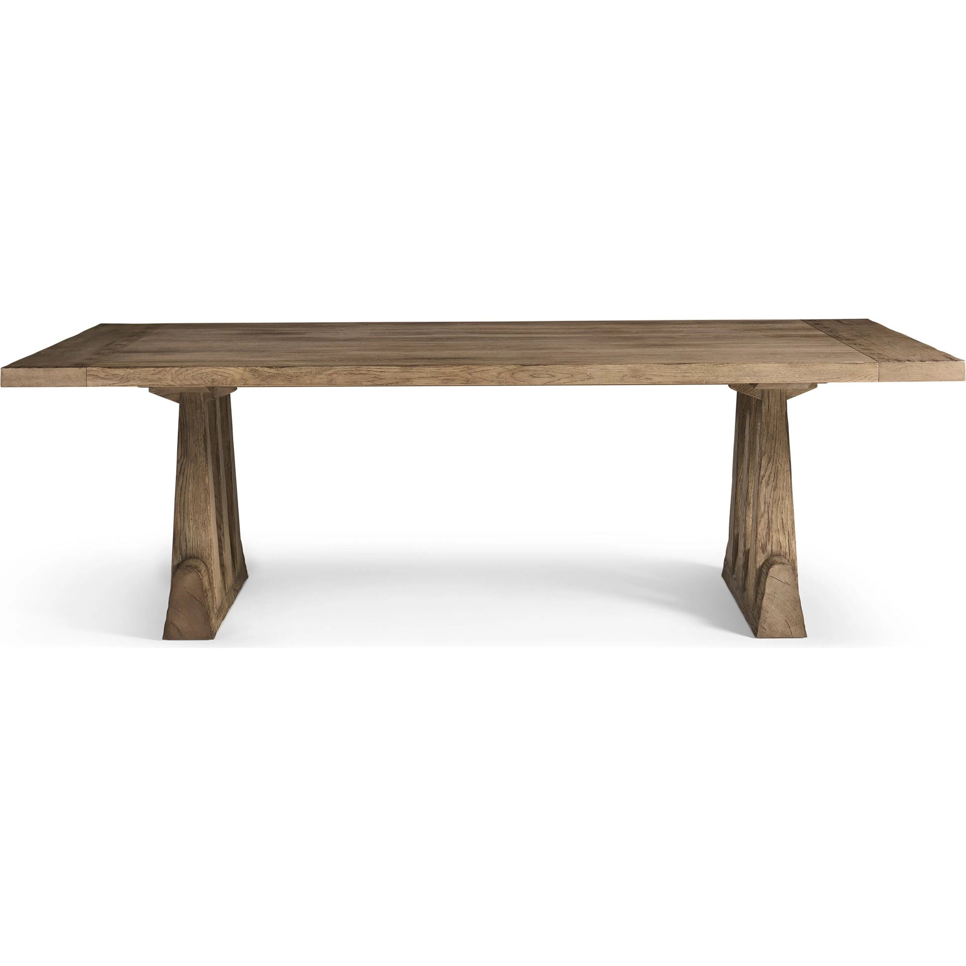 Echo Canyon Rectangular Dining Table 96" by Jonathan Charles in faded oak. Made from main oak veneer in a unique style.