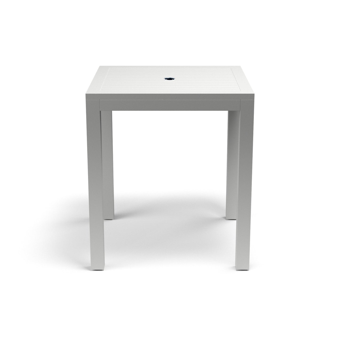 002 SI-2166667 | Additional Silo | Naples Outdoor Pub Table by Sunset West in white. Made from aluminum in a modern style.