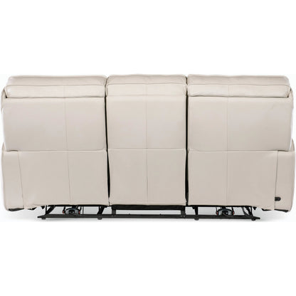 Miles Zero Gravity Power Sofa w/ Power Headrest by Hooker Furniture. Made from leather in a modern style.