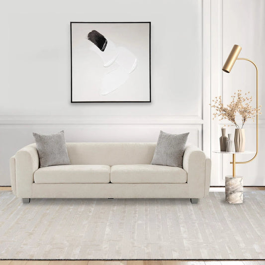 Motions Handpainted & Minimalist Oil Painting on Canvas - PXA-1016 by Pasargad Home in white, black. Made from canvas in a unique style.