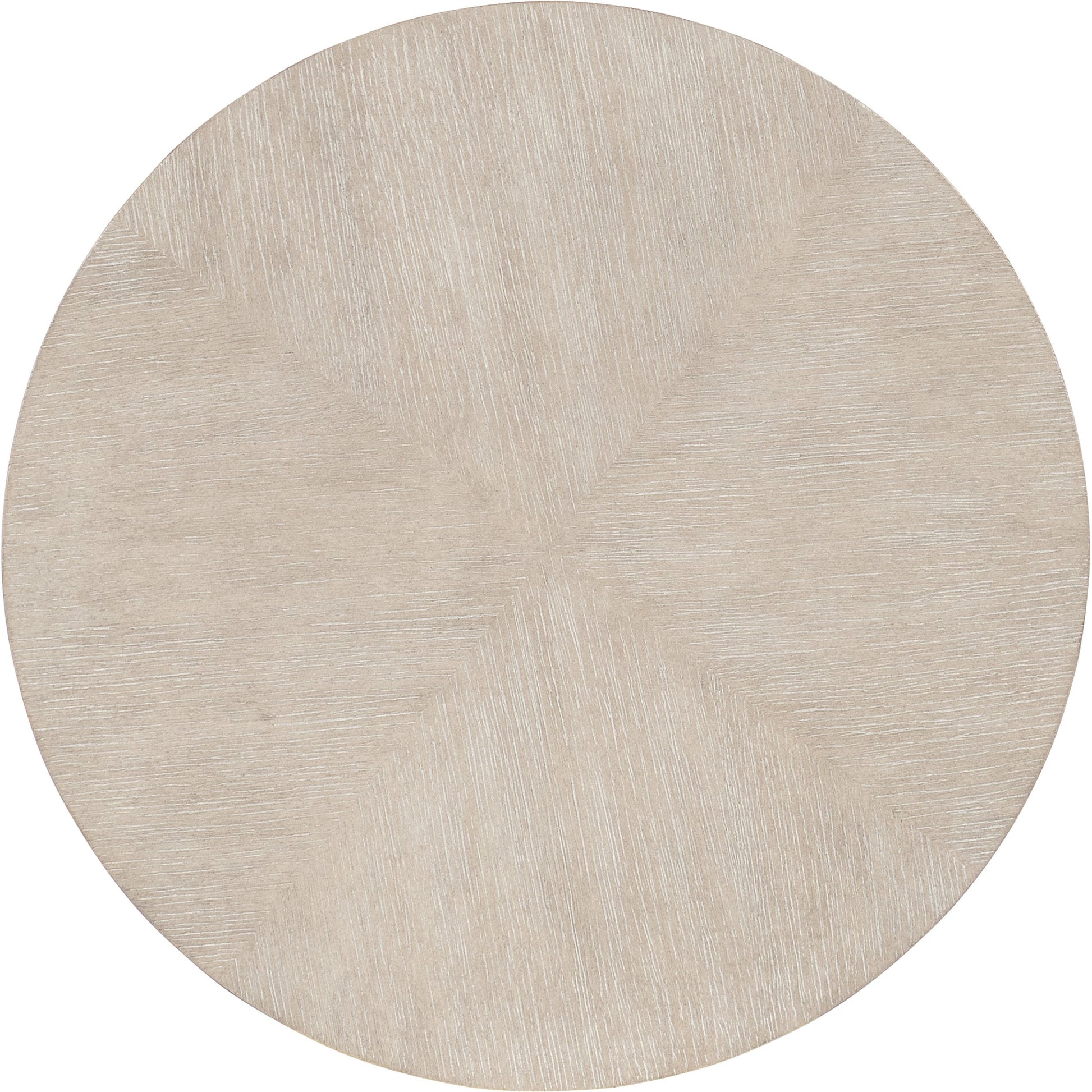 Modern Mood Round End Table by Hooker Furniture. Made from oak veneers, metal in a modern style.