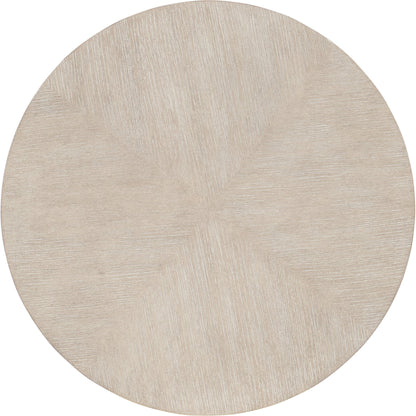 Modern Mood Round End Table by Hooker Furniture. Made from oak veneers, metal in a modern style.