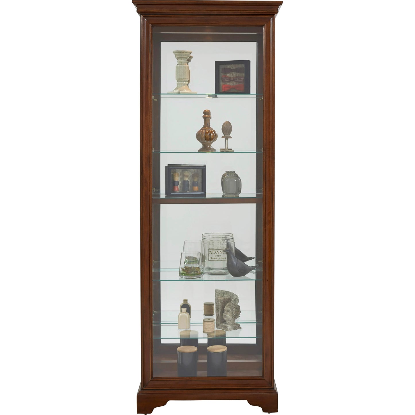 002 SI-2155511 | Additional Silo | 29'' Wide Hardwood Dark Brown Curio Display Cabinet by Pulaski Furniture in dark brown. Made from select hardwoods in a traditional style.