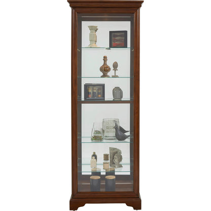 29'' Wide Hardwood Dark Brown Curio Display Cabinet by Pulaski Furniture in dark brown. Made from select hardwoods in a traditional style.