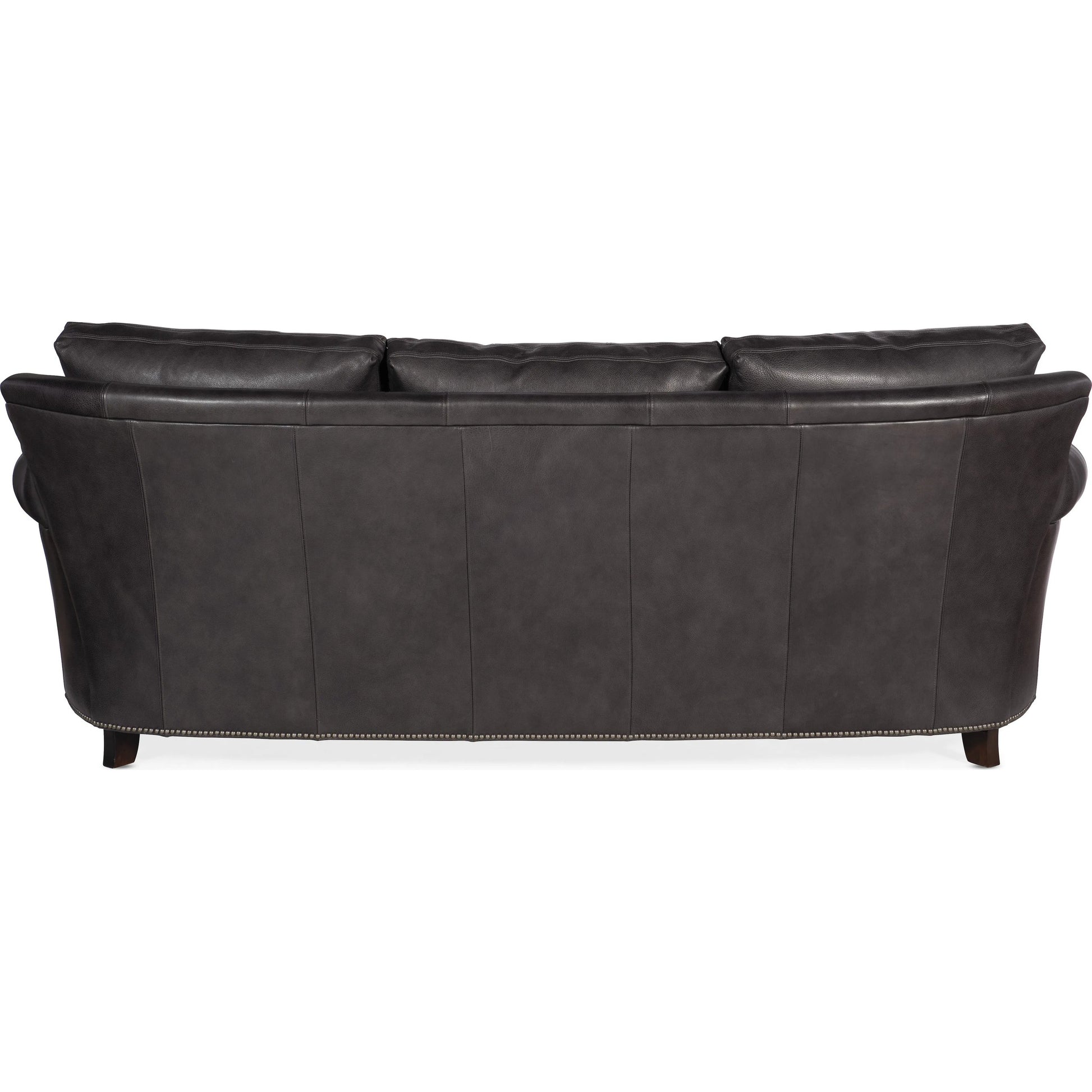 Richardson Stationary Sofa by Bradington-Young by Hooker Furniture. Made from 100% leather in a unique style.