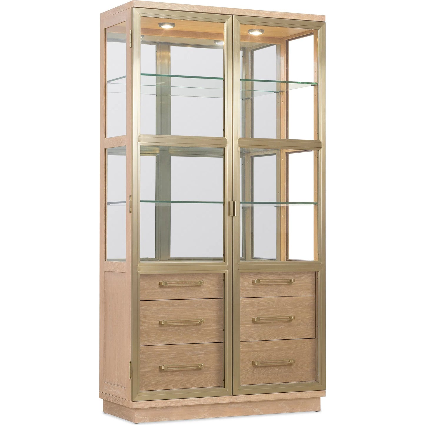 001 SI-2333048 | Primary Silo | Banyon Bay Display Cabinet by Hooker Furniture in light wood. Made from unique in a transitional style.