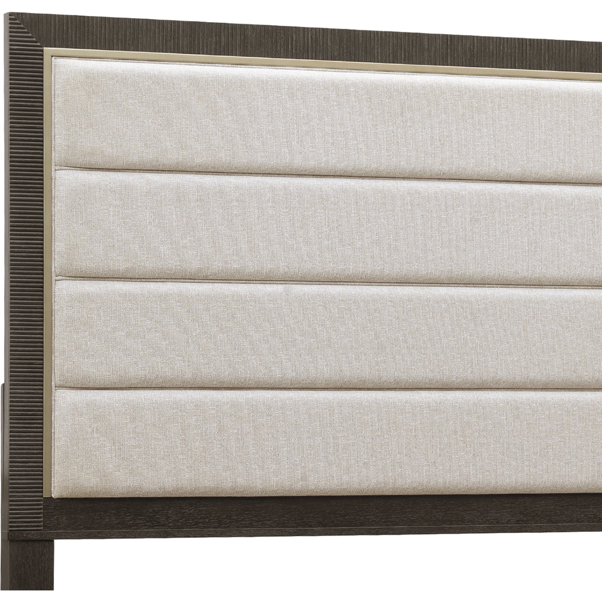 West End Loft Upholstered Bed by Pulaski Furniture in tuxedo. Made from rubberwood in a modern style.