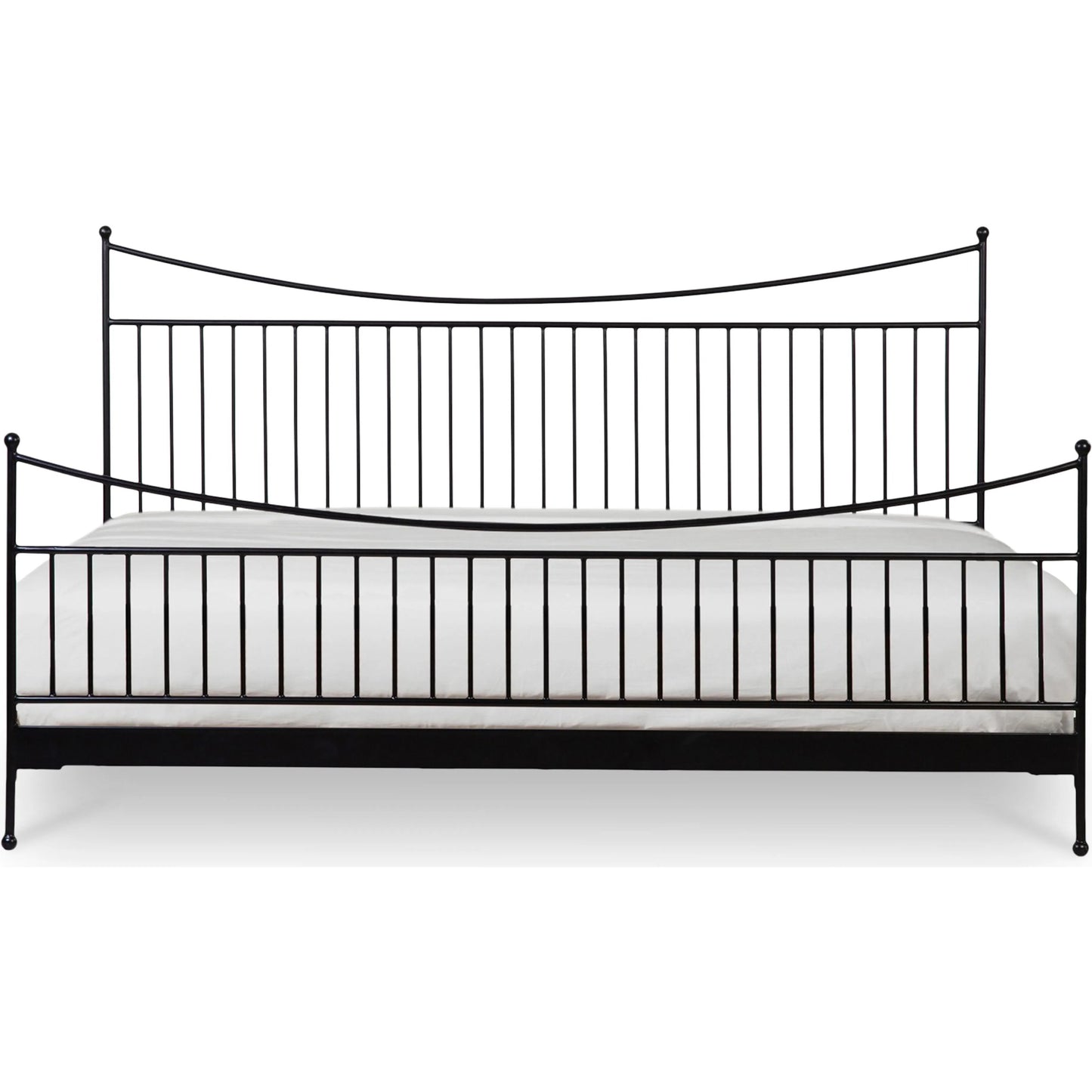 000 SI-2368213 | Primary Silo | Monet Bed by Moe's Home Collection in black. Made from iron, acacia wood in a transitional style.