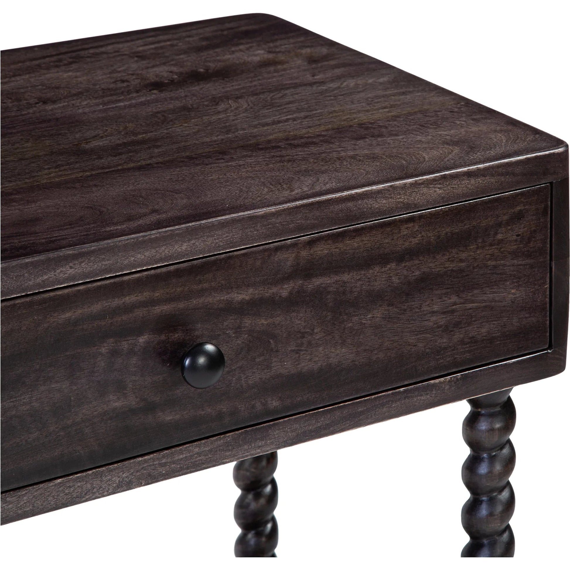 Tabitha Nightstand by Moe's Home Collection in brown. Made from mango wood, iron in a traditional style.