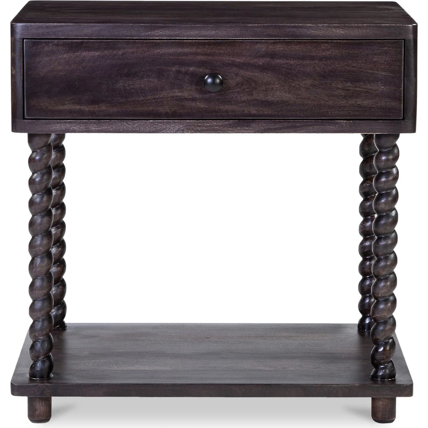 001 SI-2368365 | Primary Silo | Tabitha Nightstand by Moe's Home Collection in brown. Made from mango wood, iron in a traditional style.