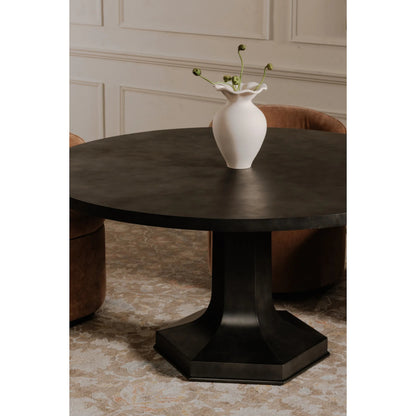 Ethan Dining Table by Moe's Home Collection in black. Made from iron in a traditional style.