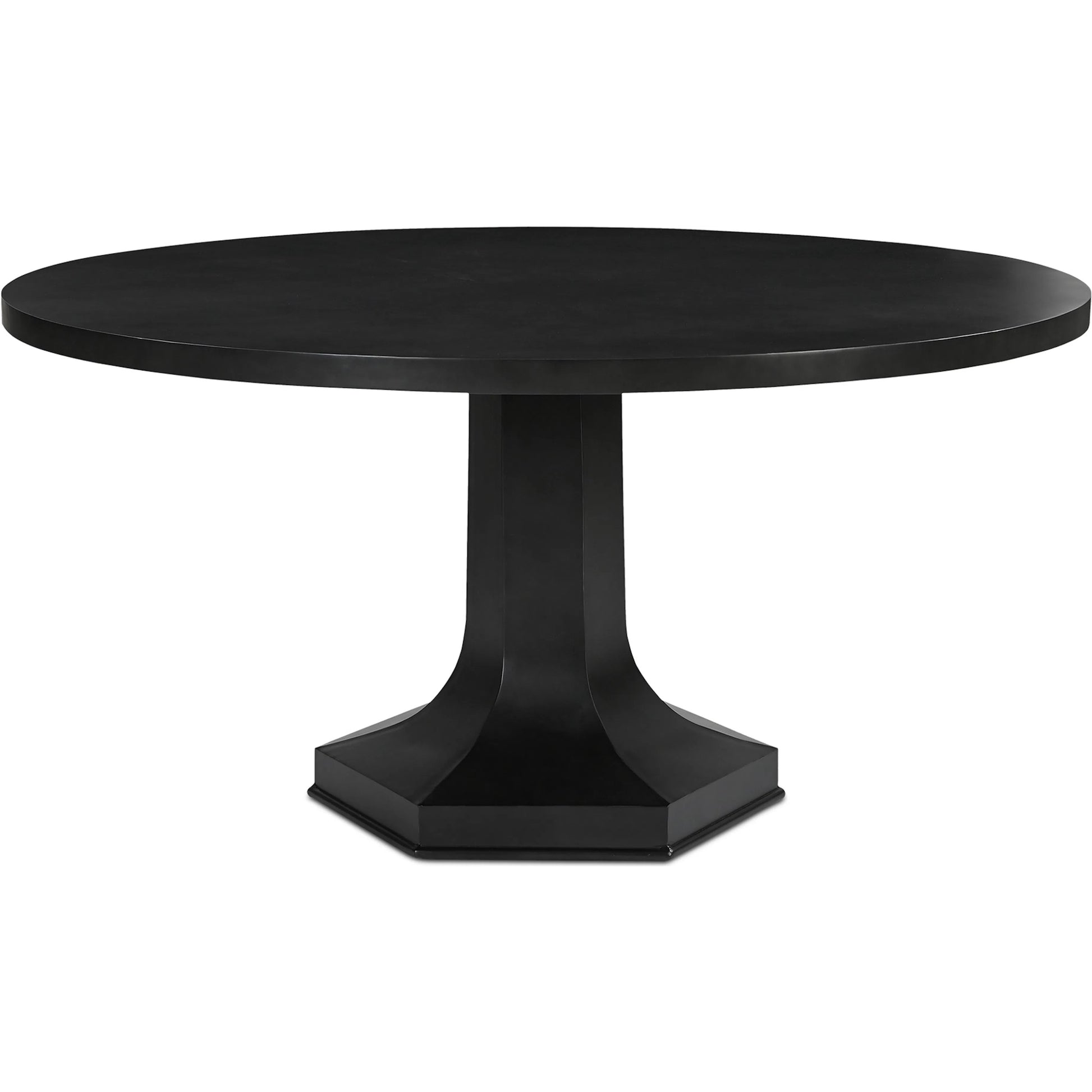 Ethan Dining Table by Moe's Home Collection in black. Made from iron in a traditional style.