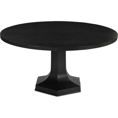 Ethan Dining Table by Moe's Home Collection in black. Made from iron in a traditional style.