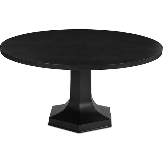 Ethan Dining Table by Moe's Home Collection in black. Made from iron in a unique style.