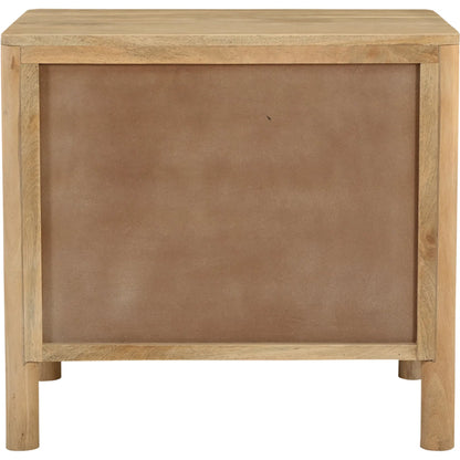 Fulton Nightstand by Moe's Home Collection in natural and natural. Made from tops, sides, drawer mango wood, drawer bottom, mdf in a traditional style.