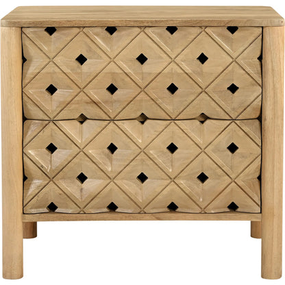 Fulton Nightstand by Moe's Home Collection in natural and natural. Made from tops, sides, drawer mango wood, drawer bottom, mdf in a traditional style.
