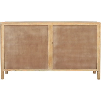 Fulton 6 Drawer Dresser by Moe's Home Collection in natural and natural. Made from tops, sides, drawer mango wood, drawer bottom, mdf in a traditional style.