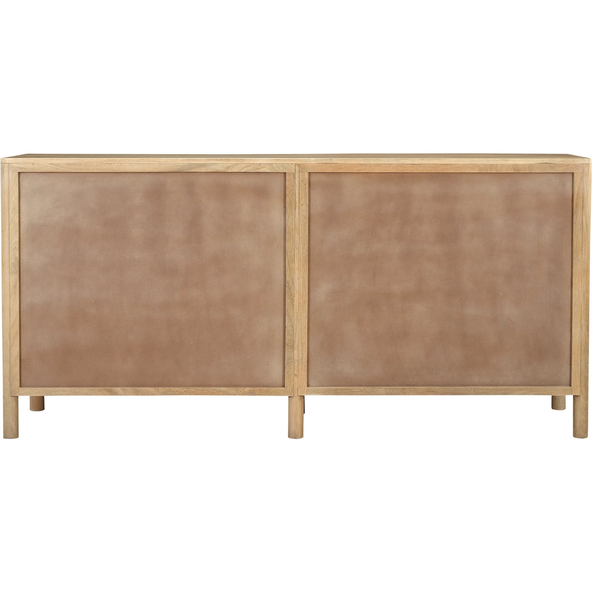 Fulton 4 Door Sideboard by Moe's Home Collection in natural and natural. Made from tops, sides, drawer mango wood, drawer bottom, mdf in a traditional style.