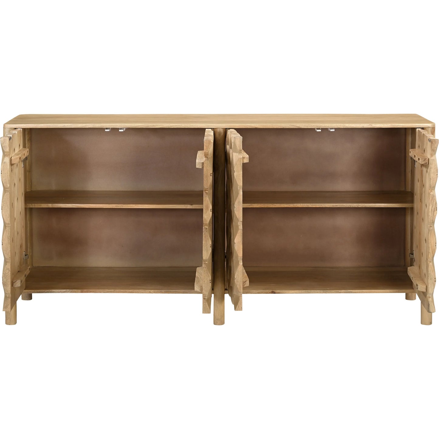 004 SI-2441386 | Additional Silo | Fulton 4 Door Sideboard by Moe's Home Collection in natural and natural. Made from tops, sides, drawer mango wood, drawer bottom, mdf in a traditional style.
