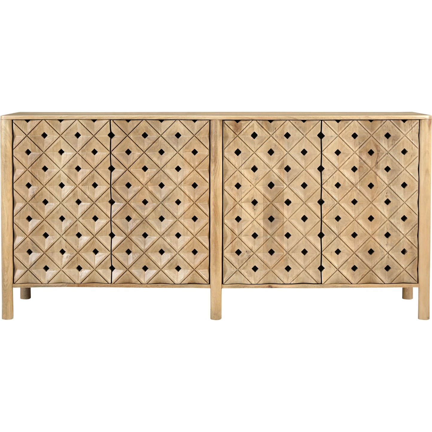 001 SI-2441386 | Primary Silo | Fulton 4 Door Sideboard by Moe's Home Collection in natural and natural. Made from tops, sides, drawer mango wood, drawer bottom, mdf in a traditional style.