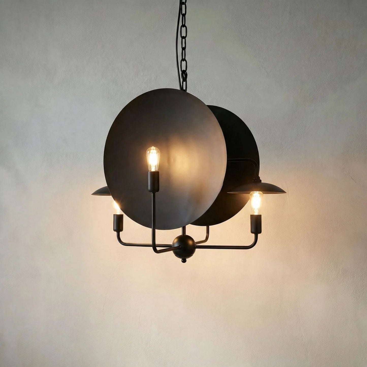 014 SI-1957009 | Lifestyle | Satellite Lamp by Noir in matte black. Made from industrial steel in a modern style.