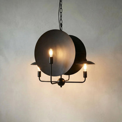 Satellite Lamp by Noir in matte black. Made from industrial steel in a modern style.