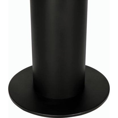 Max Floor Lamp by Noir in matte black. Made from industrial steel and frosted globe in a modern style.