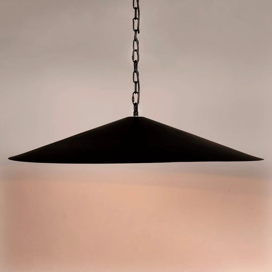 Lark Pendant by Noir in matte black. Made from industrial steel in a unique style.