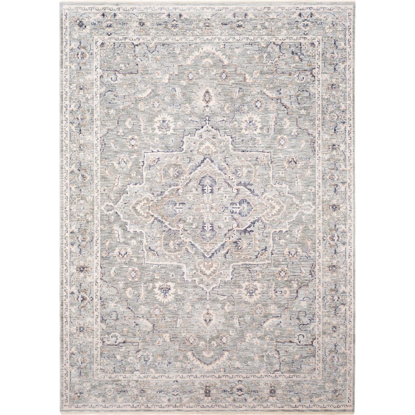 001 SI-1888047,SI-1888049,SI-1888051 | Primary Silo | Palazzo Rug - 23912 by Livabliss in taupe, rose, pale blue, denim, navy, brown. Made from 70% polyester, 30% viscose in a unique style.