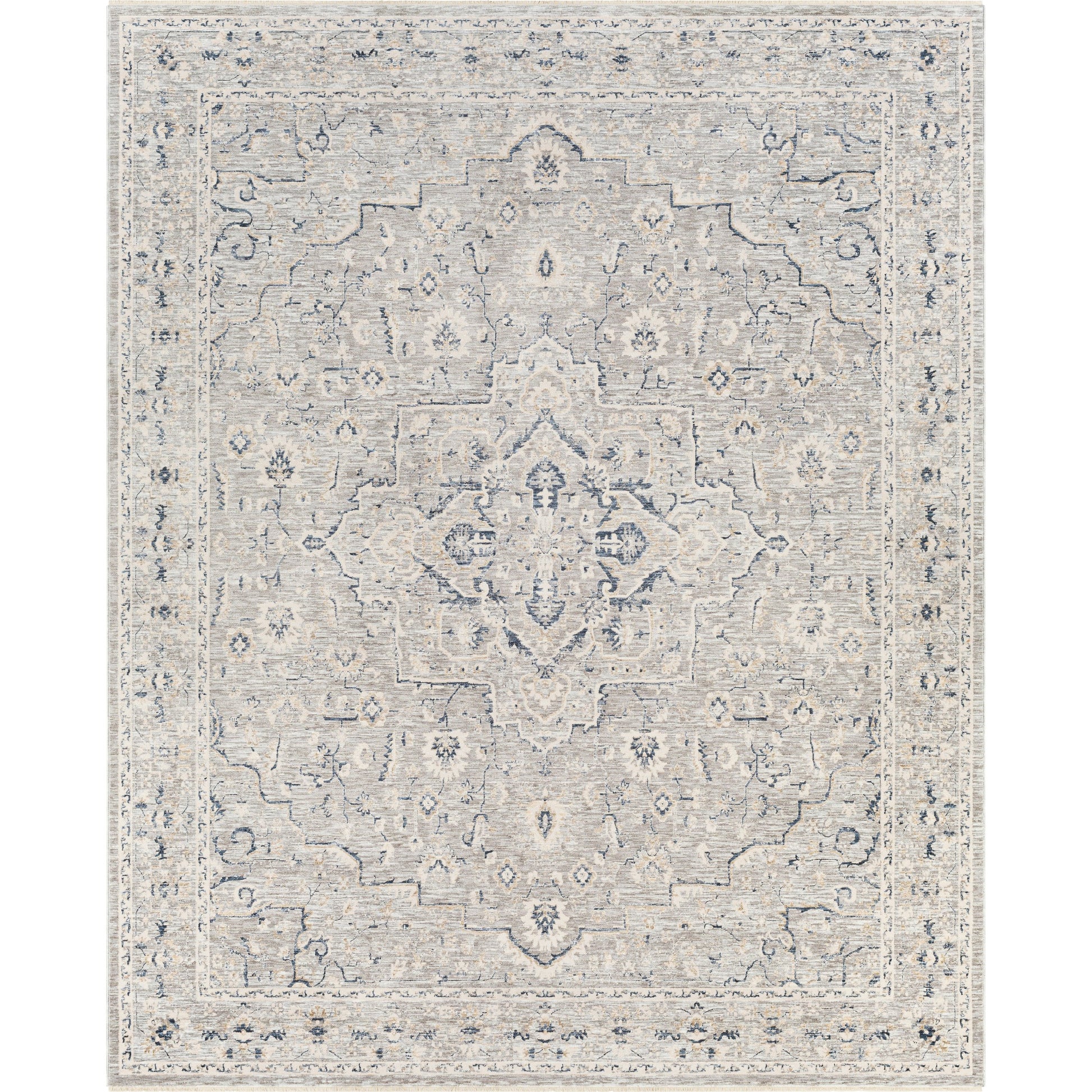 Palazzo Rug - 23912 by Livabliss in taupe, rose, pale blue, denim, navy, brown. Made from 70% polyester, 30% viscose in a unique style.