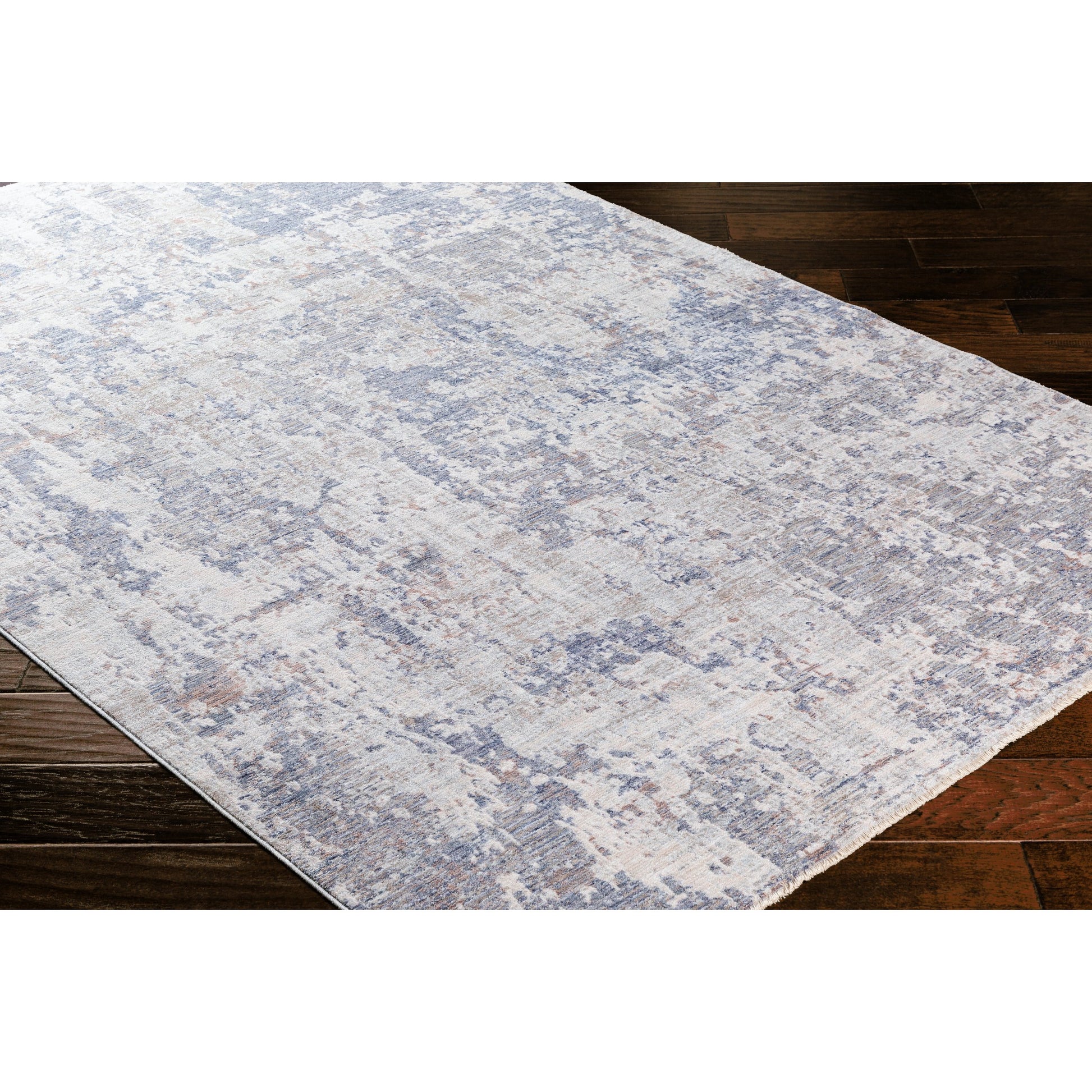 Palazzo Rug - 24139 by Livabliss in navy, denim, pale blue, brown, taupe, rose. Made from 70% polyester, 30% viscose in a unique style.